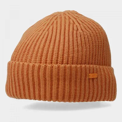 4F Damska czapka zimowa 4F 4FAW22ACAPF151 - pomarańczowa