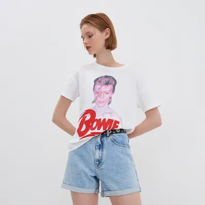 House Koszulka z nadrukiem David Bowie - Biały