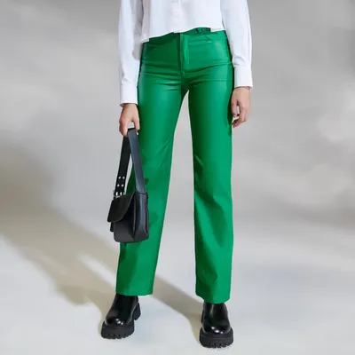 Sinsay Spodnie z wiskozy - Zielony