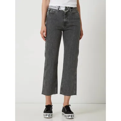 Calvin Klein Jeans Calvin Klein Jeans Jeansy z wysokim stanem o kroju straight fit z bawełny