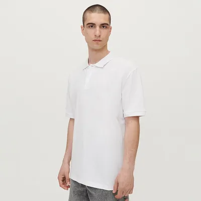 House Luźna koszulka polo biała - Kremowy