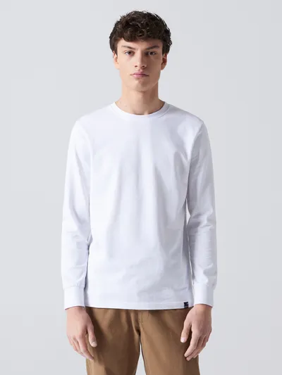 Cropp Koszulka z długim rękawem basic - Biały