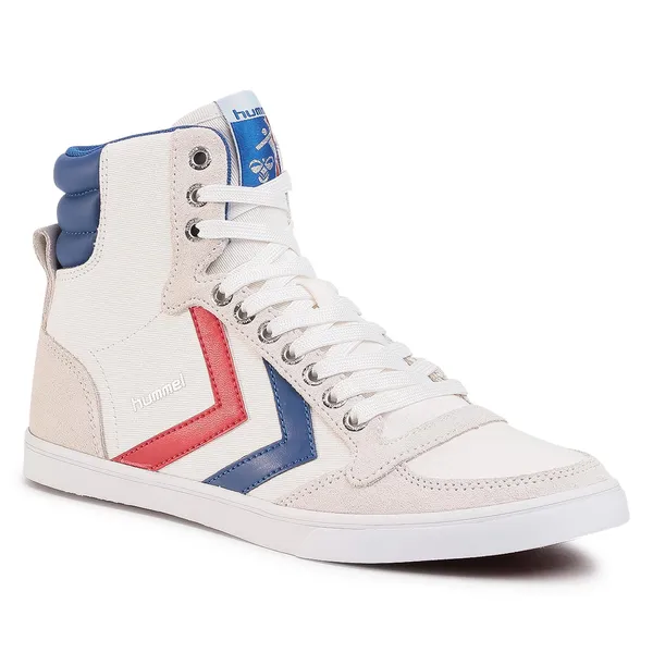 Sneakersy HUMMEL - Slimmer Stadil High 63511-9228 White/Blue/Red/Gum