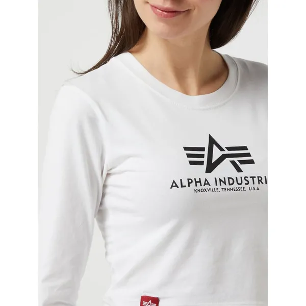 Alpha Industries Bluzka krótka z nadrukiem z logo