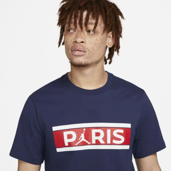 T-shirt męski Paris Saint-Germain - Niebieski