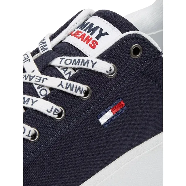 Tommy Jeans Sneakersy płócienne na platformie