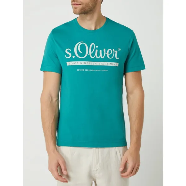 s.Oliver RED LABEL T-shirt o kroju regular fit z bawełny
