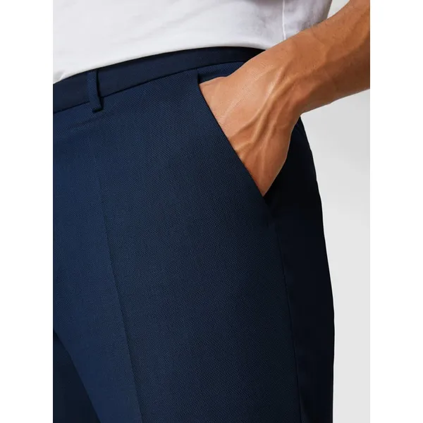 HUGO Spodnie do garnituru z wpuszczanymi kieszeniami w stylu francuskim