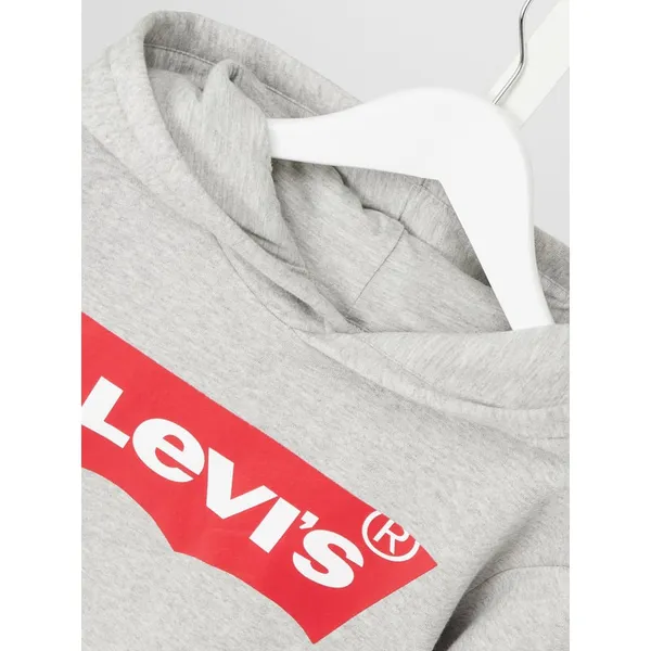 LEVIS KIDS Bluza z kapturem z nadrukiem z logo