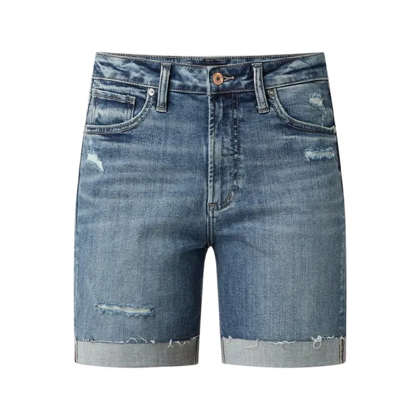 Silver Jeans Szorty jeansowe z wysokim stanem o kroju universal fit z dodatkiem streczu model ‘Sure Thing’