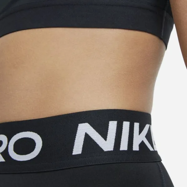 Legginsy capri dla dużych dzieci (dziewcząt) Nike Pro - Czerń