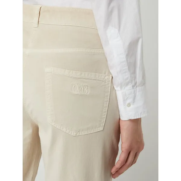Cambio Spodnie skrócone o kroju mom fit z mieszanki lyocellu model ‘Klementine’