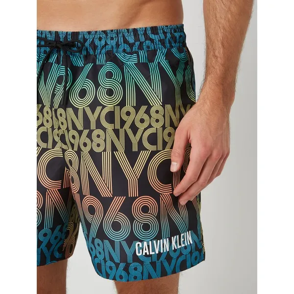 Calvin Klein Underwear Spodenki kąpielowe z podszewką z siateczki