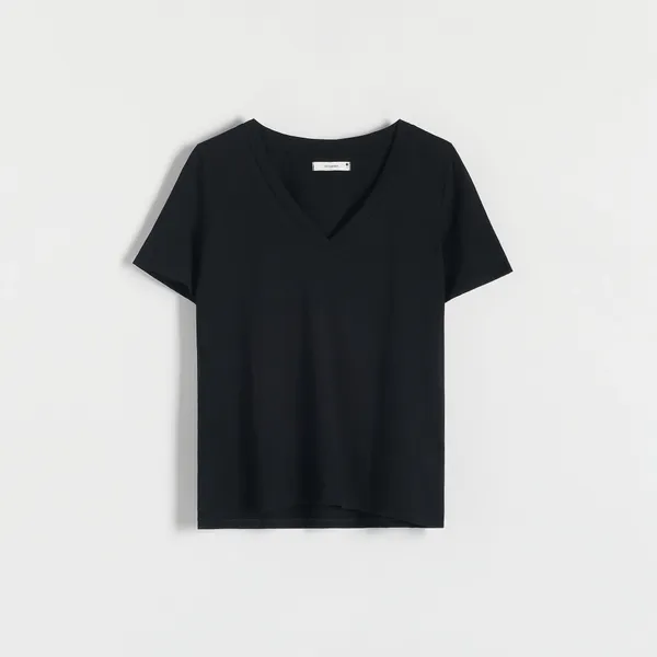 T-shirt regular - Czarny
