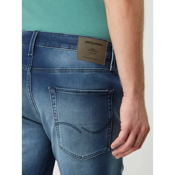 Jack & Jones Szorty jeansowe o kroju regular fit z dodatkiem streczu model ‘Rick’
