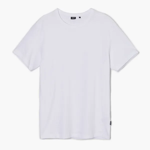 Biały t-shirt basic - Biały