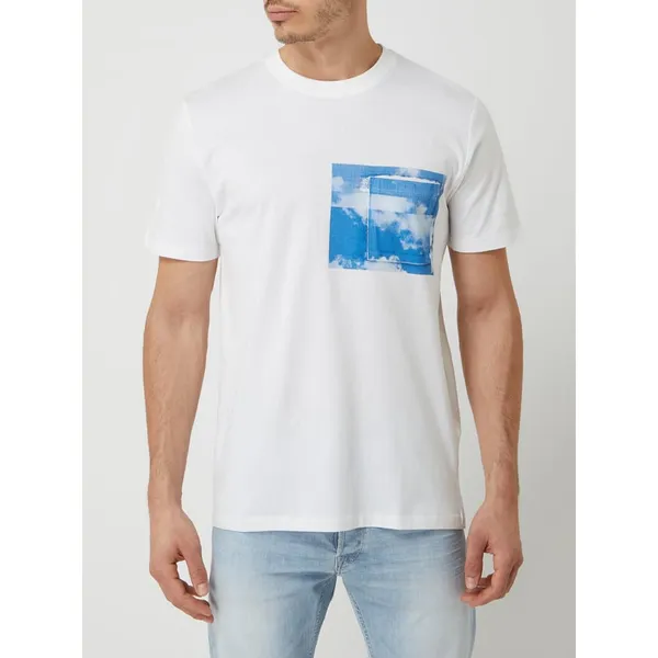 Selected Homme T-shirt z bawełny ekologicznej model ‘Horizon’