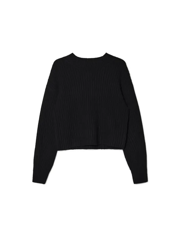 Czarny sweter basic