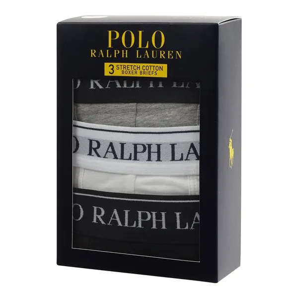 Polo Ralph Lauren Underwear Obcisłe bokserki męskie z mieszanki bawełny i elastanu w zestawie 3 szt.