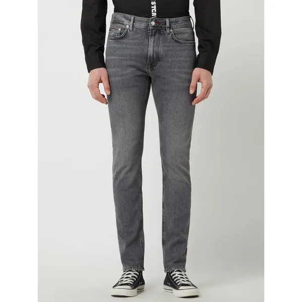 Tommy Hilfiger Jeansy o kroju slim fit z bawełny ekologicznej i elastanu model ‘Bleecker’