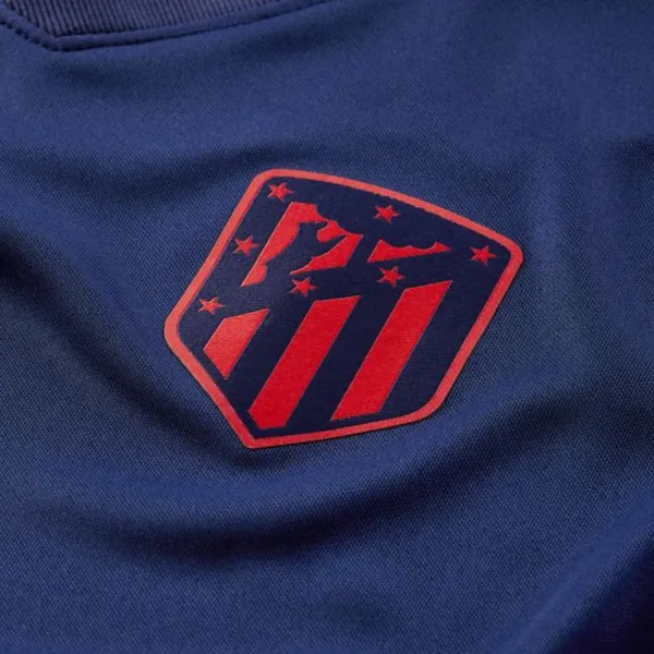 Damska koszulka piłkarska Nike Dri-FIT Atlético Madryt Stadium 2021/22 (wersja wyjazdowa) - Niebieski