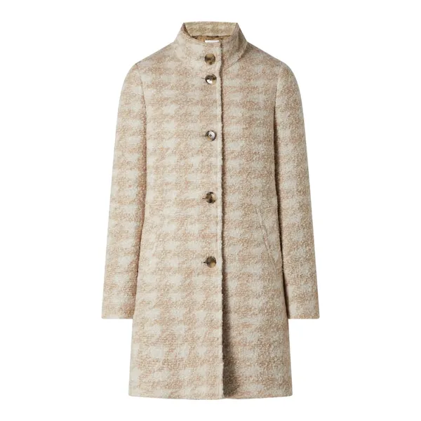 BOSS Casualwear Krótki płaszcz ze wzorem w pepitkę model ‘Cochilly’