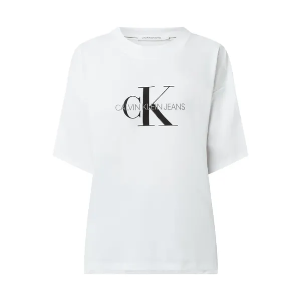 Calvin Klein Jeans T-shirt typu oversized z nadrukiem z logo