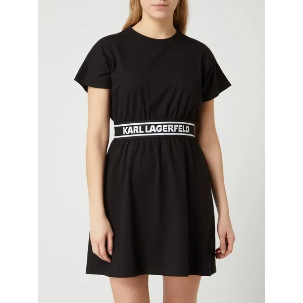 Karl Lagerfeld Sukienka koszulowa z bawełny model ‘Black’