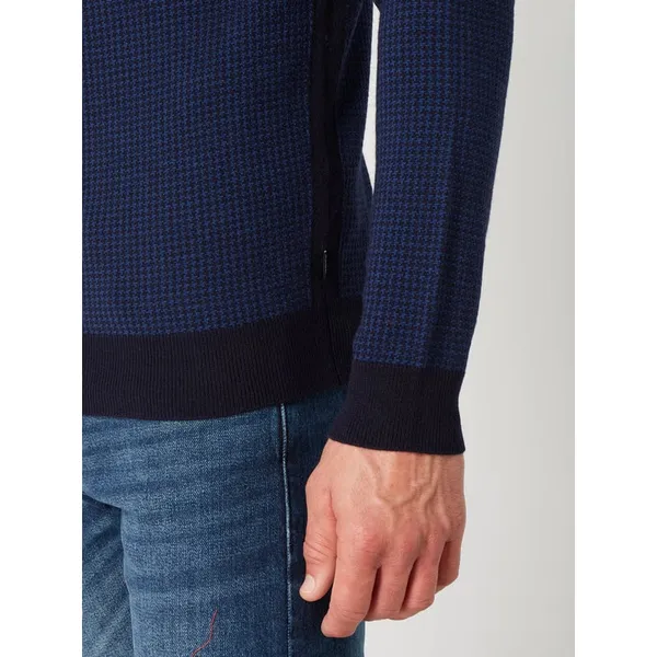 BOSS Sweter z żywej wełny model ‘Maddeo’