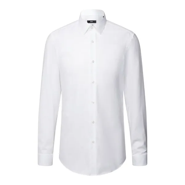 BOSS Koszula biznesowa o kroju slim fit z bawełny model ‘Isko’