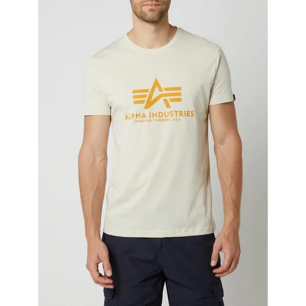 Alpha Industries T-shirt z detalami z logo