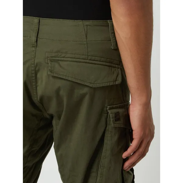 G-Star Raw Spodnie cargo o kroju straight tapered fit z dodatkiem streczu model ‘Rovic’