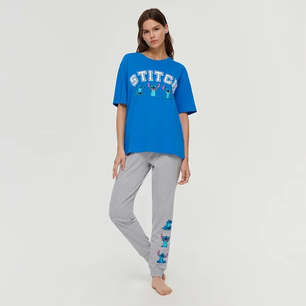 Dwuczęściowa piżama Lilo &amp; Stitch z długimi spodniami - Wielobarwny