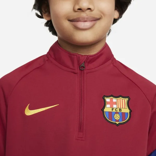 Treningowa koszulka piłkarska dla dużych dzieci Nike Dri-FIT FC Barcelona Academy Pro - Czerwony