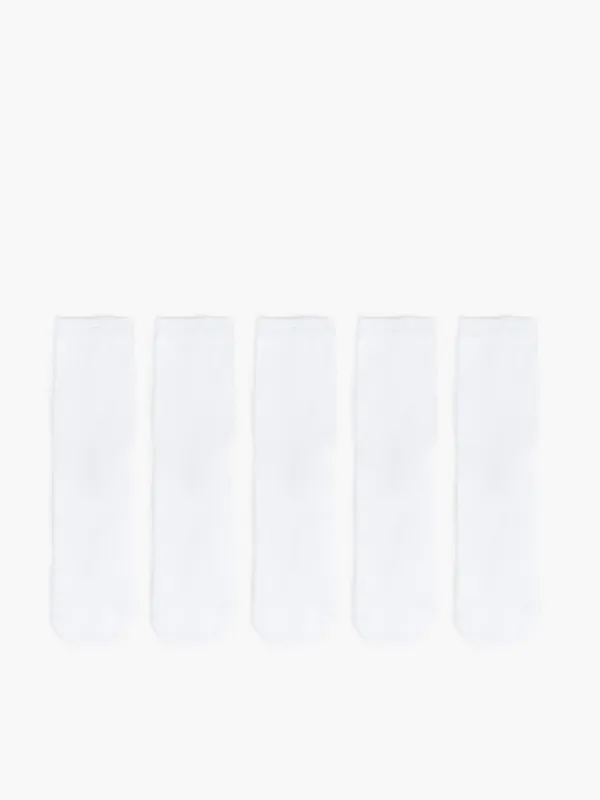 5 pack skarpet - Biały