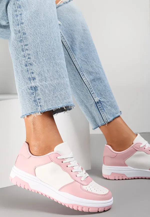 Biało-Różowe Sneakersy Phoebena