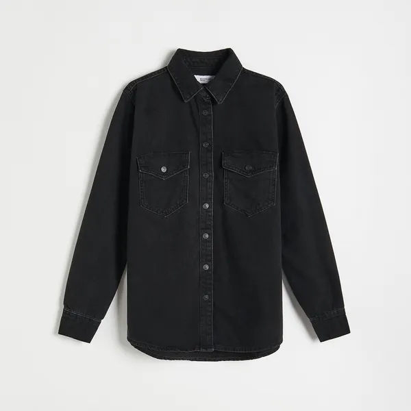 Jeansowa koszula - Czarny