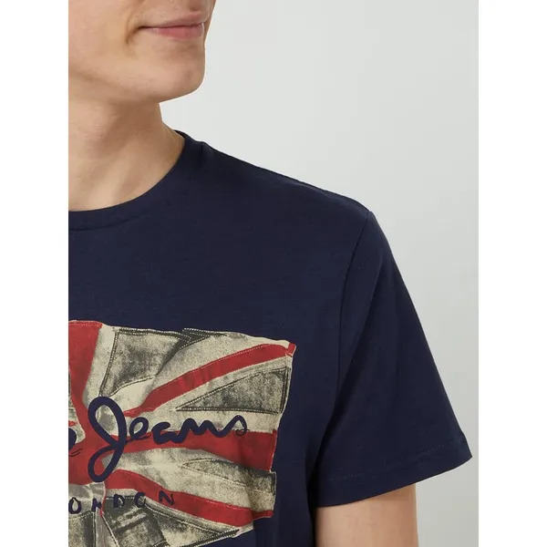 Pepe Jeans T-shirt z o kroju regular fit z logo