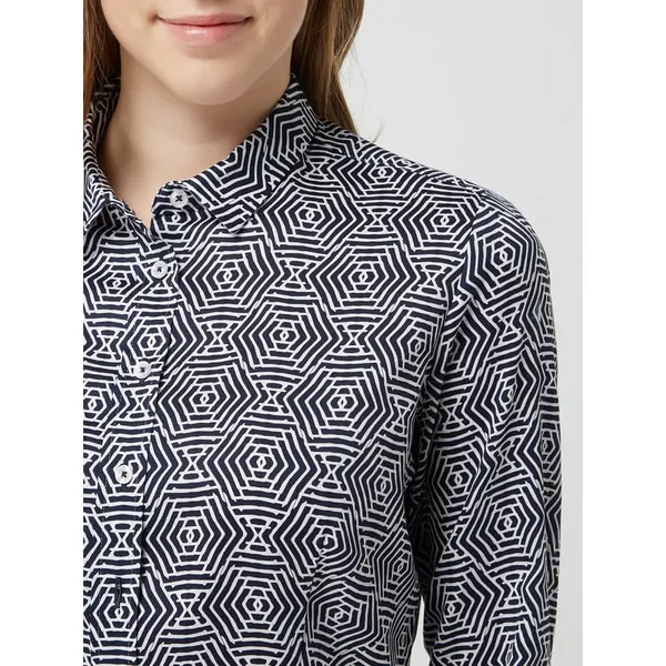 Eterna Bluzka o kroju slim fit z graficznym wzorem
