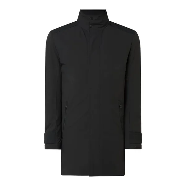 HUGO Krótki płaszcz z wyjmowanym kapturem model ‘Menco’