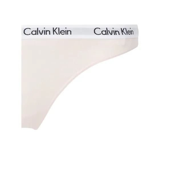 Calvin Klein Underwear Stringi z mieszanki bawełny i elastanu
