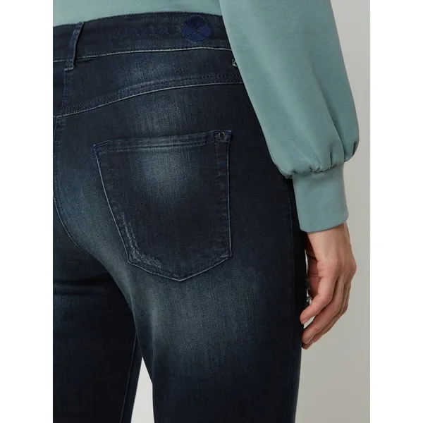 MAC Jeansy z efektami znoszenia i dodatkiem streczu model ‘Dream Chic’