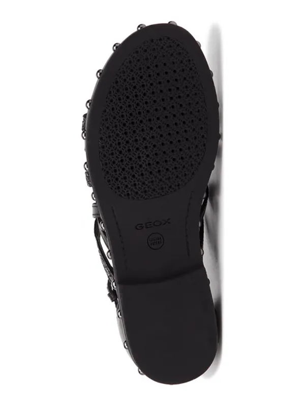 Skórzane sandały "Kolleen" w kolorze czarnym