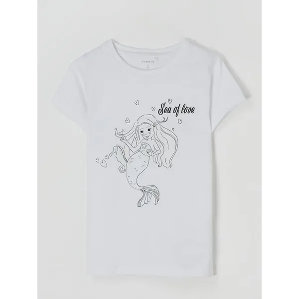 Name It T-shirt z bawełny ekologicznej model ‘Zisanne’