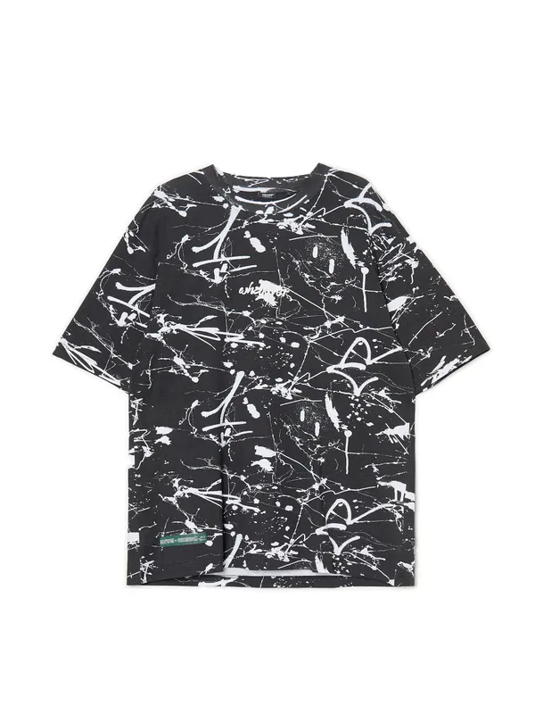 T-shirt z abstrakcyjnym printem