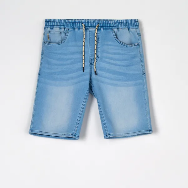 Szorty jeansowe jogger - Niebieski