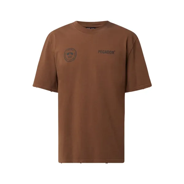 Pegador T-shirt o kroju oversized z logo model ‘Mike’