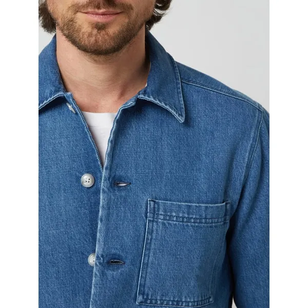 Strellson Koszula jeansowa o kroju oversized z bawełny model ‘Nile’