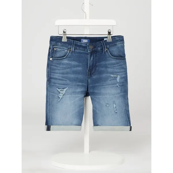 Jack & Jones Bermudy jeansowe z dodatkiem streczu model ‘Rick’
