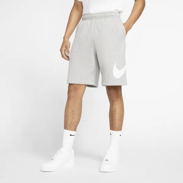 Spodenki męskie z nadrukiem Nike Sportswear Club - Szary